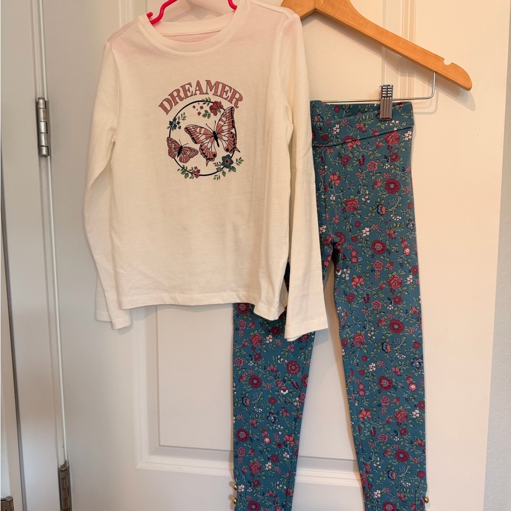 Janie and Jack girls matching flower set